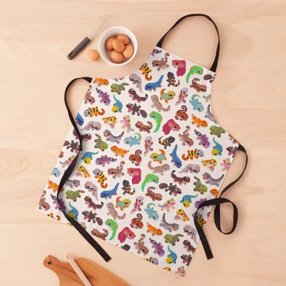 

Gecko - bright Apron Kitchen Apras Man for women with pocket Hairdresser Restaurant Apron