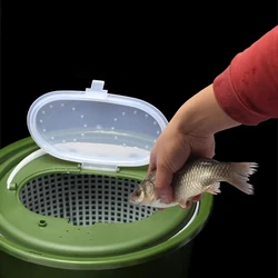 Stream Live Fish Bucket with Oxygen Pump Integrated Molding Hard Shell Fish Bucket Multi-function Majouluya Fishing Bucket