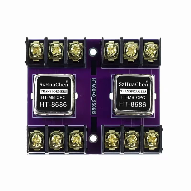 20Hz-20KHz HT-8686 Permalloy Audio Signal Transformer Balanced Unbalanced Conversion Isolator 600:600 Balanced to RCA