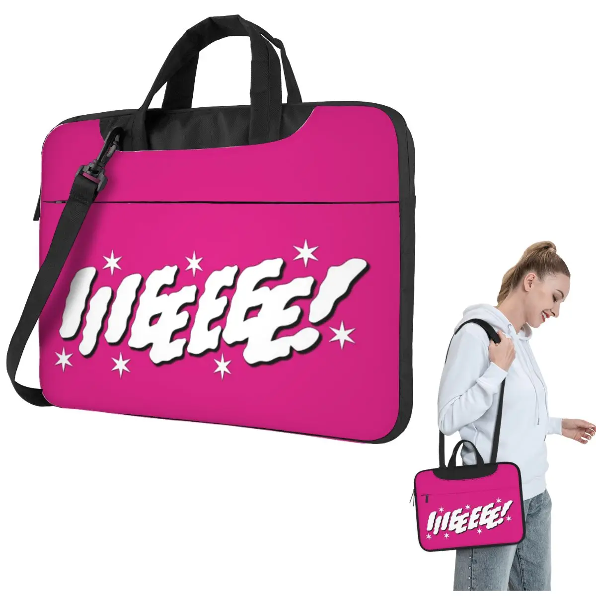 

IIIEEEEE! Crossbody Laptop Bag Case Computer Bag 13 14 15.6 Inch Notebook Pouch for Macbook Pro