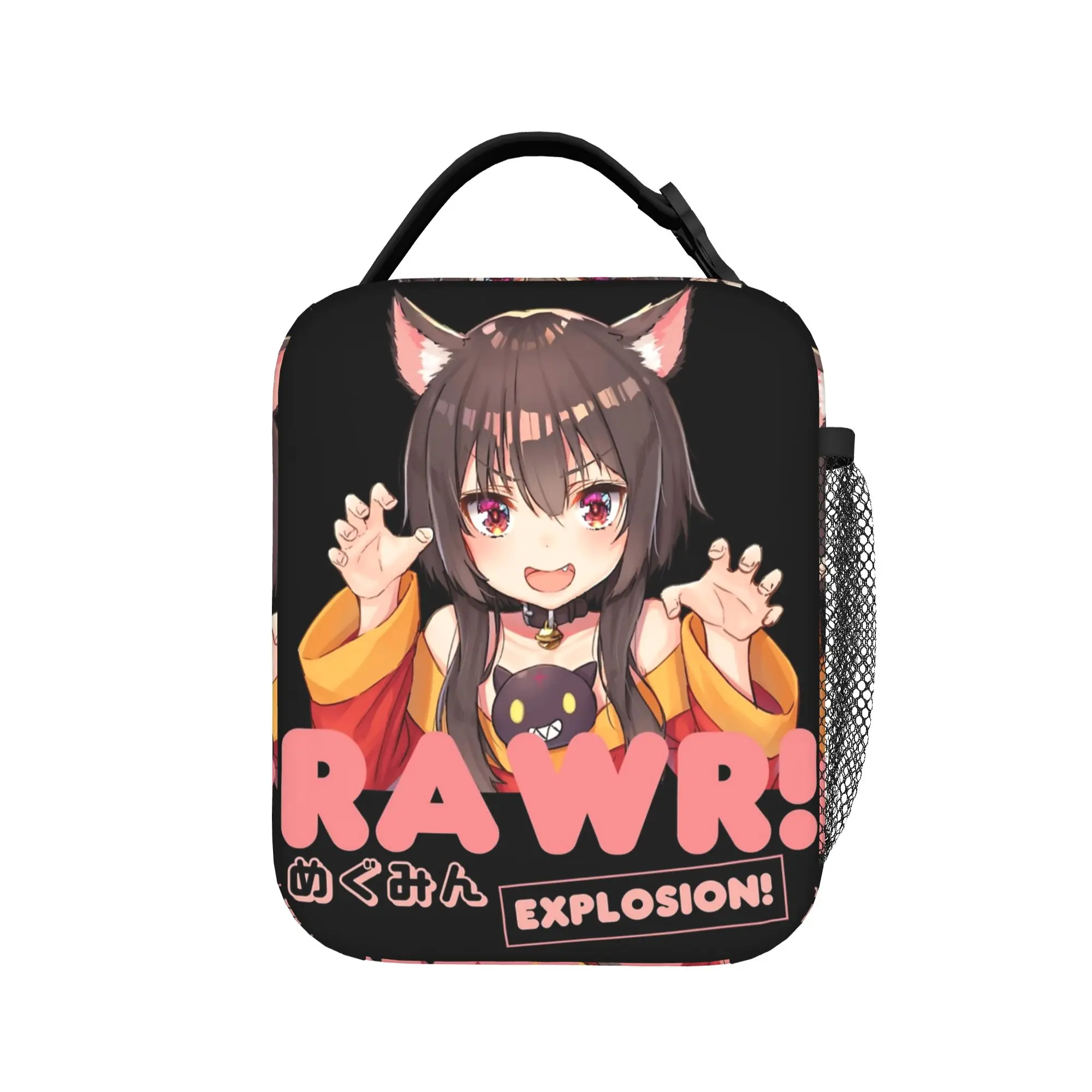 Konosuba Megumin Insulated Lunch Bag Cooler Bag Reusable,Meal Container  Large Tote Lunch Box Food Bag Office  Picnic