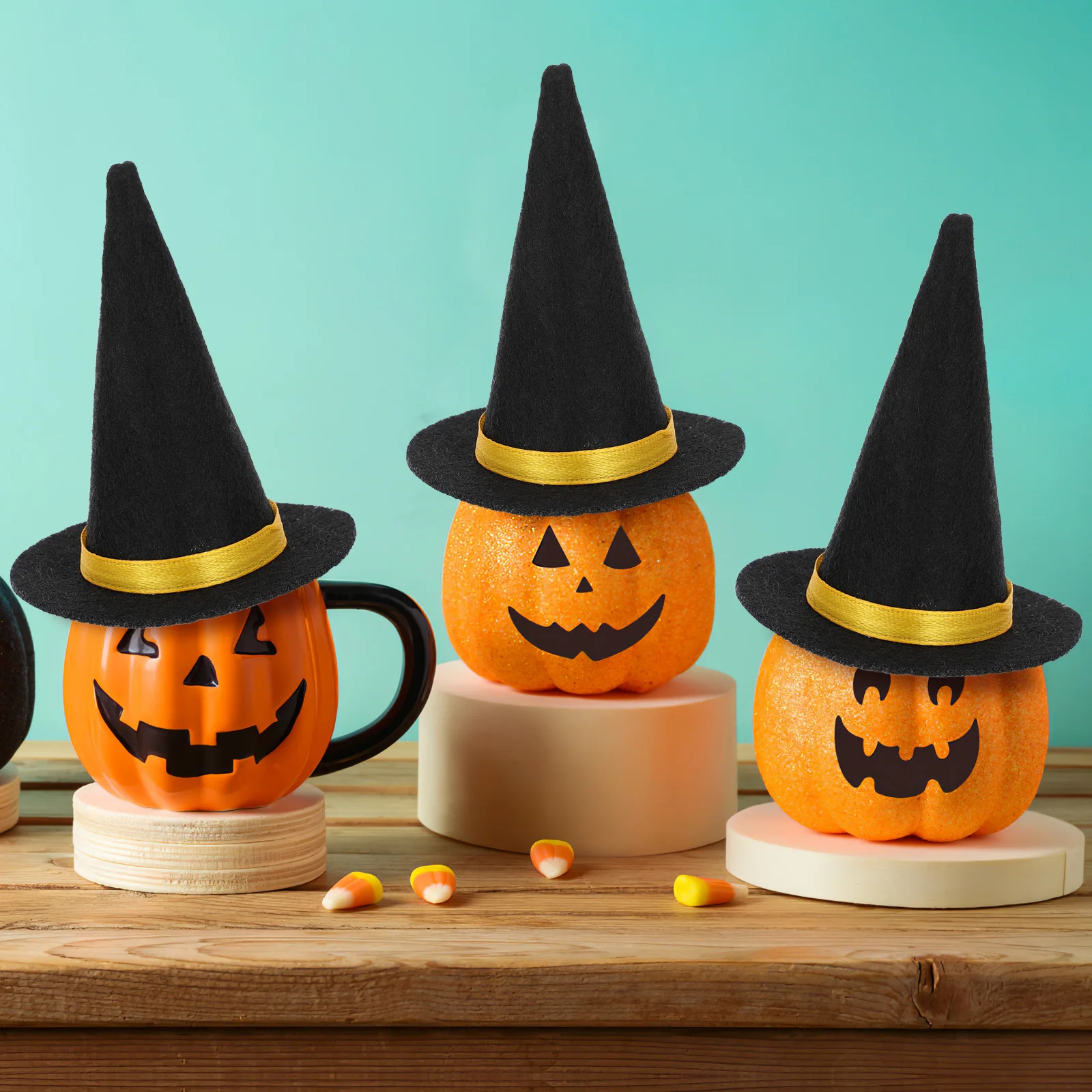 

10Pcs Hats Premium Material Wine Bottle Decor Halloween Party Supplies Festive Look Hats