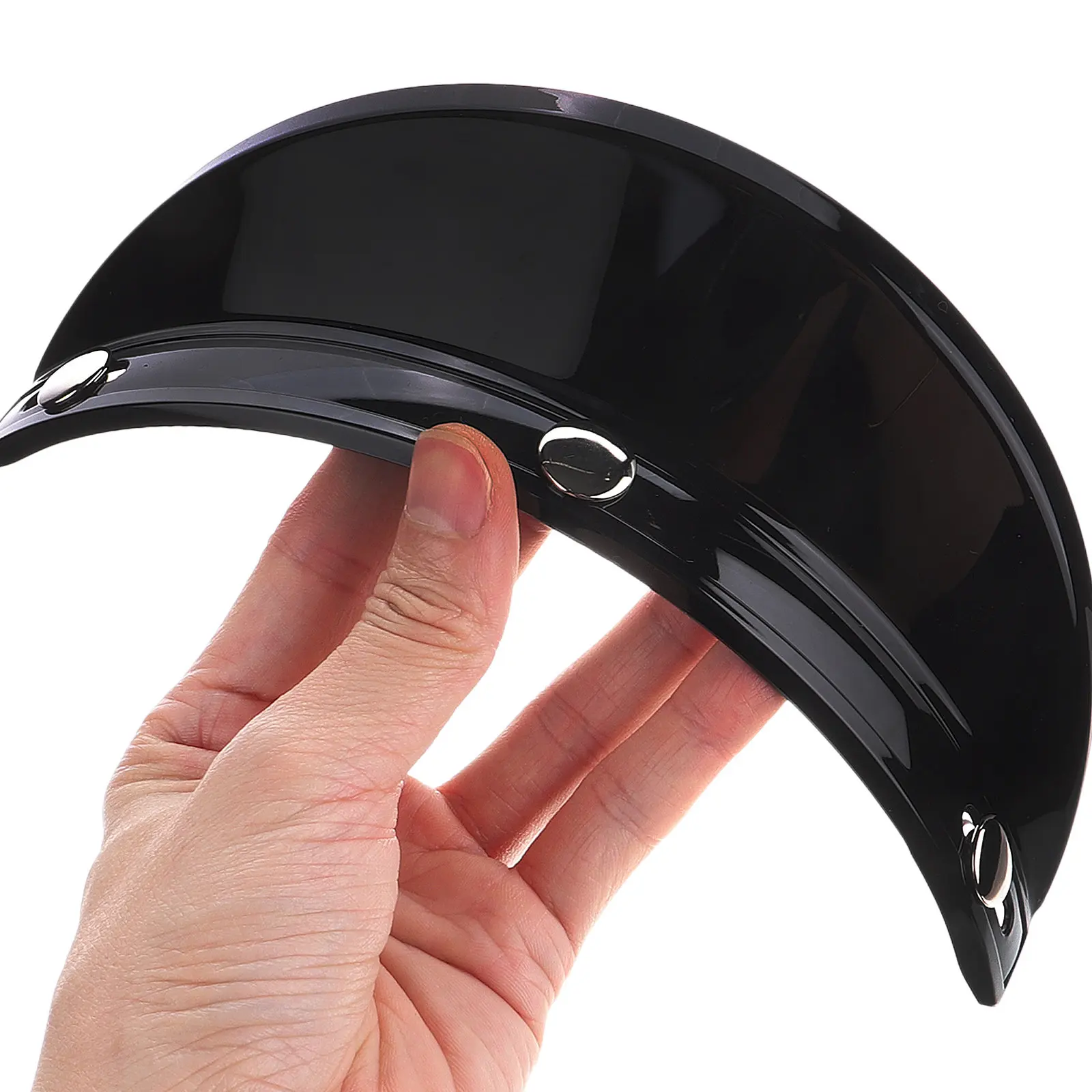 

Vintage Style Motorcycle Visor Replacement Compatible with Most Helmets Uv Shield Sun Shade for Bike Retro Design