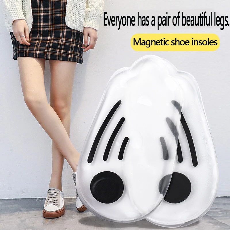 Silicone Orthopedic Insoles for Shoes O/X Leg Type Valgus Varus Correction Plantar Fasciitis Gel Insole Magnet Massage Foot Care