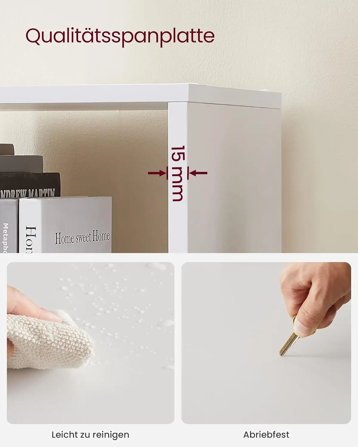 Bücherregal mit 10 Fsakern، Regal offen، Stufenregal، Ordinsia Sistemkke Deko، Fotos، Pflanzen، Wohnzimmer، Schlafzimmer، Arbe