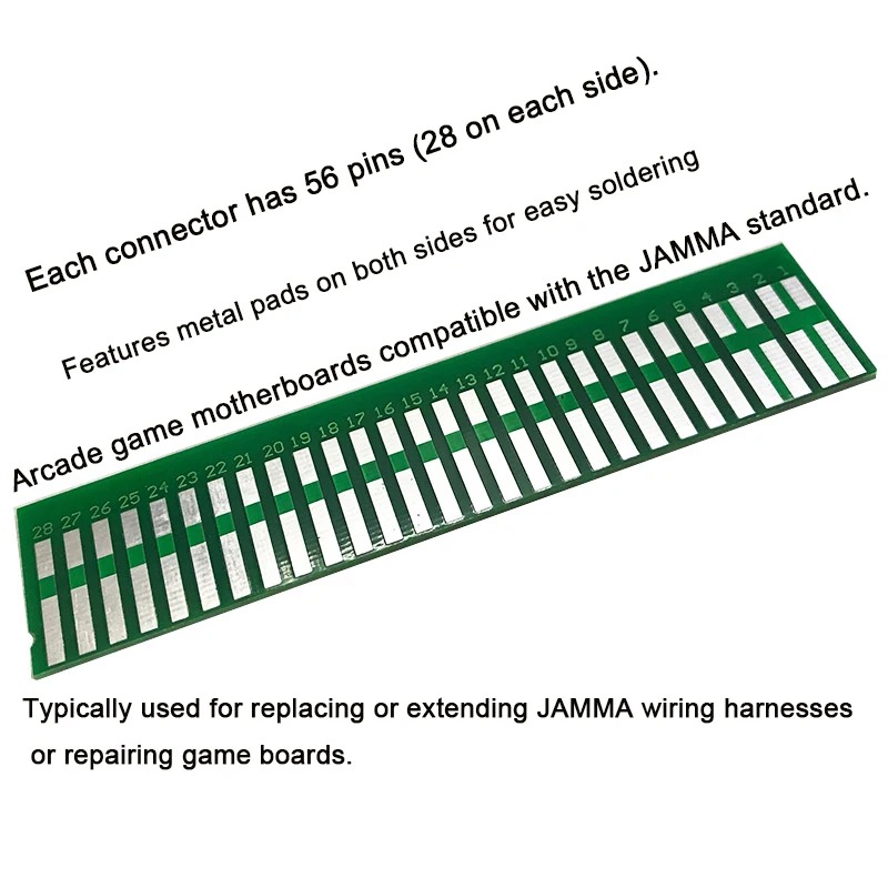 5pcs DIY Jamma Male Connector  Arcade Machine Wire Harness Golden Finger Interface Pandora Box Video Game Board DIY Accessories