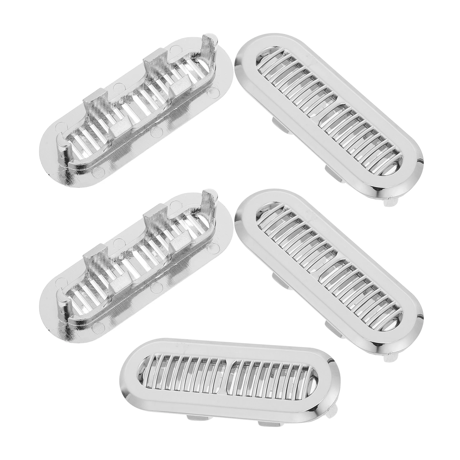 

5Pcs Sink Overflow Trim Ring Stainless Steel Decorative Overflow Hole Protector for Bathroom Kitchen Basin Drain Cover Mesh