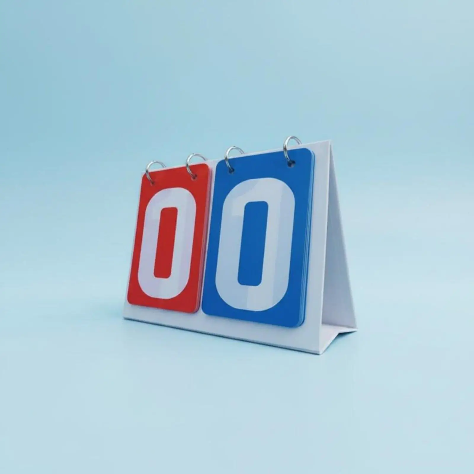 Waterproof Pvc Scoreboard for School Tournaments Gym Classes with Smooth Page Turning Double Hoop System for Fast Games