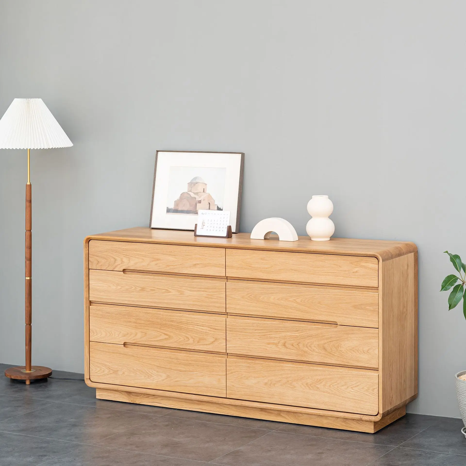 White oak chest of drawers, black walnut wood, bedroom and living room storage for home chests, solid wood chests of drawers