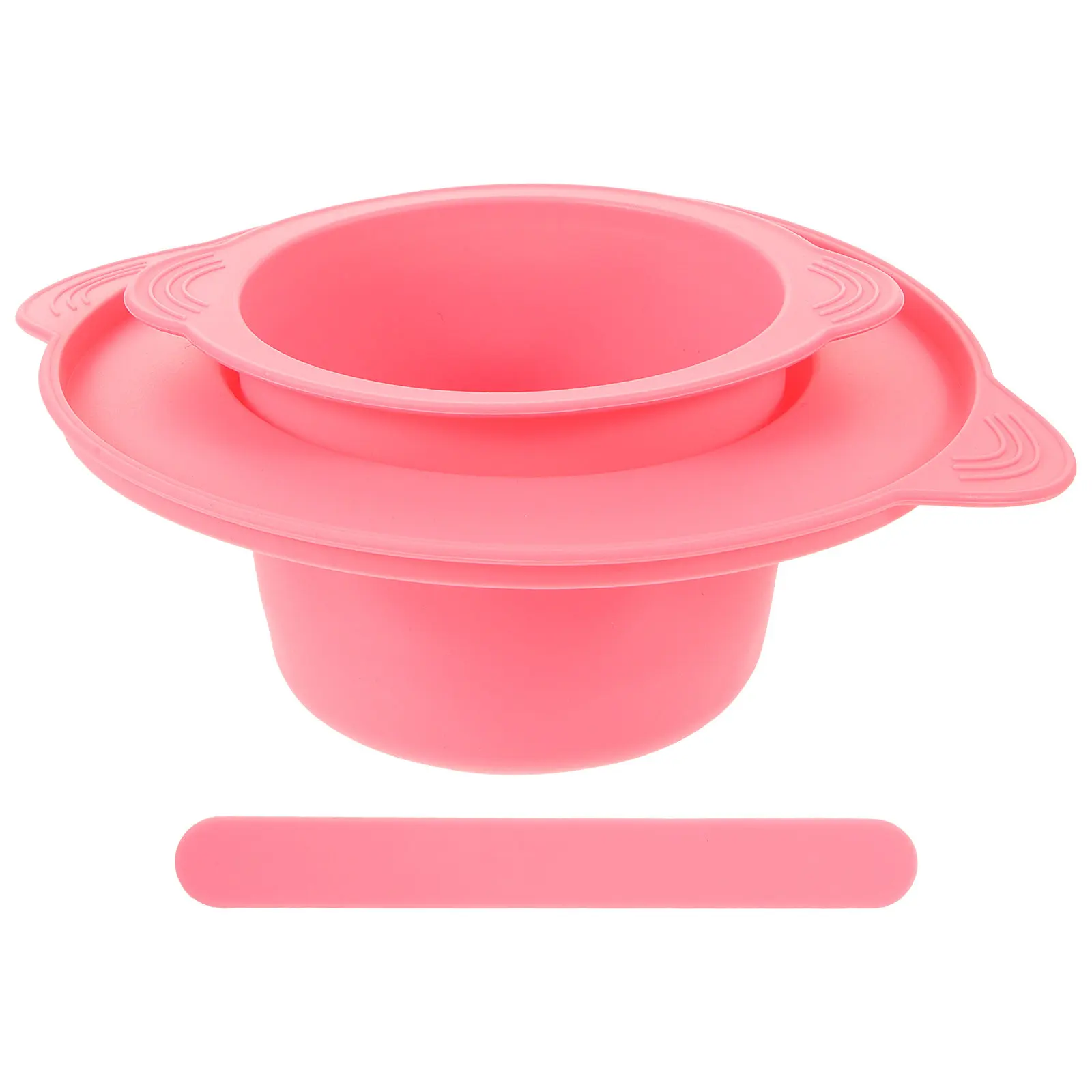 1Set Silicone Mask Mixing Bowl 400Ml Nonstick Wax Melting Container Foldable Temperature Resistant Facial DIY Beauty Tool Spa