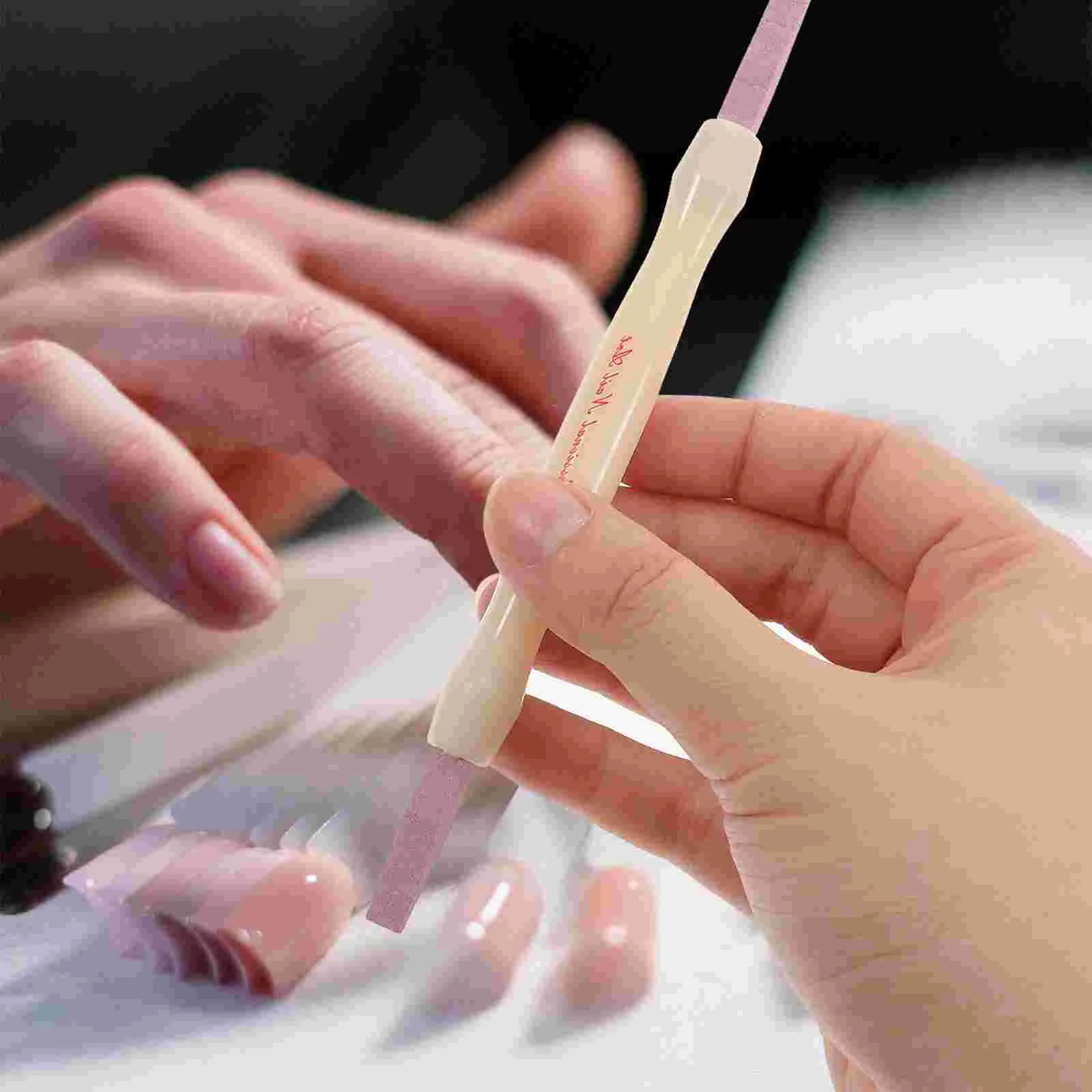 2 PCS Nail Polishing Tool Portable Manicure Polished Pen Natural Personal Premium Dead Skin Remove Trimmer