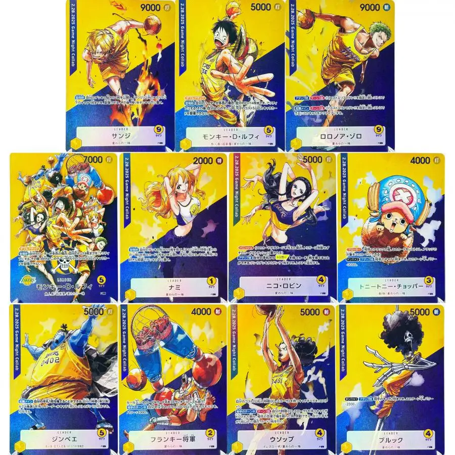 One Piece DIY OPCG Karten-Kuratiertes Deck-Set: Leader Straw Hat Crew Anime-Sammlerstücke, Replika-Karten in Hoher Qualität mit Folien-Textur – Detail 1