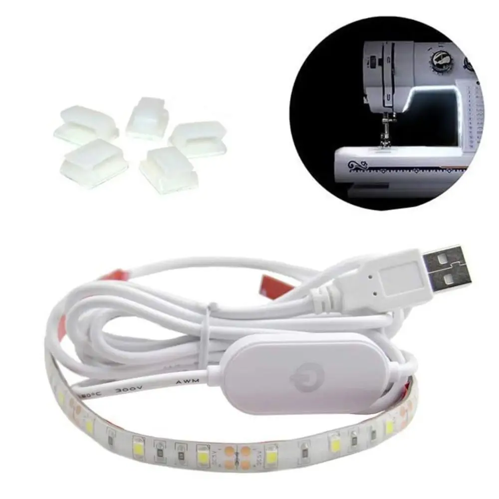 Working Lights Waterproof for Kitchen Cabinet With Touch Switch LED Light Strip Kit USB Powered Sewing Machine