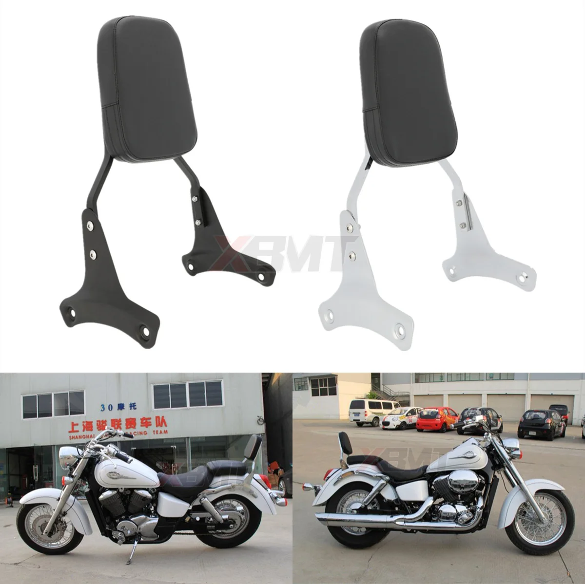 

Motorcycle Rear Backrest Sissy Bar Luggage Rack For Honda Shadow ACE VT 400 750 VT400 VT750 1997-2003 1998 1999 2000 2001 2002