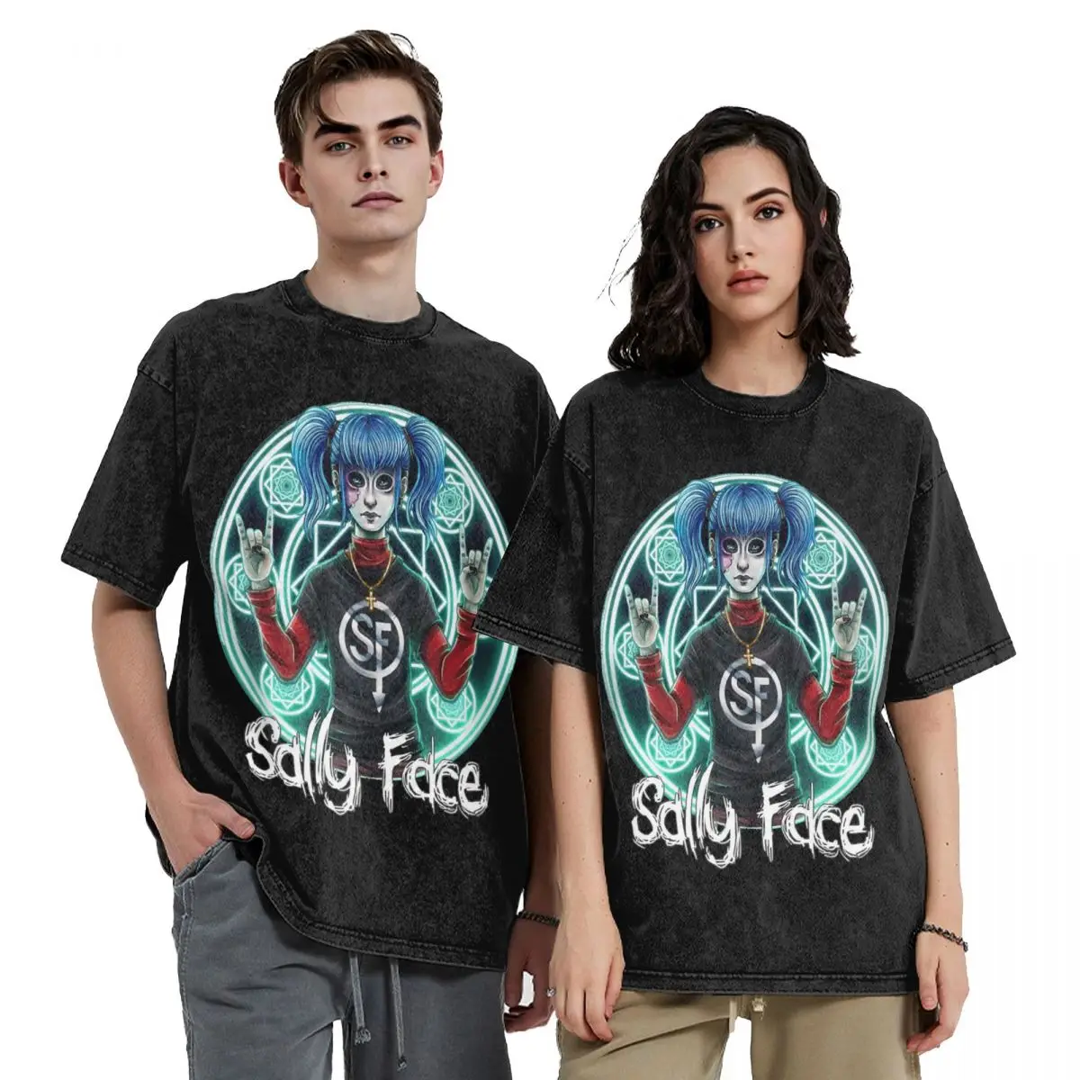 Sal Fisher Sally Face T Shirt Hip Hop Short Sleeve T-Shirts Sallyface Novelty for Men Women Streetwear Graphic Printed Tees