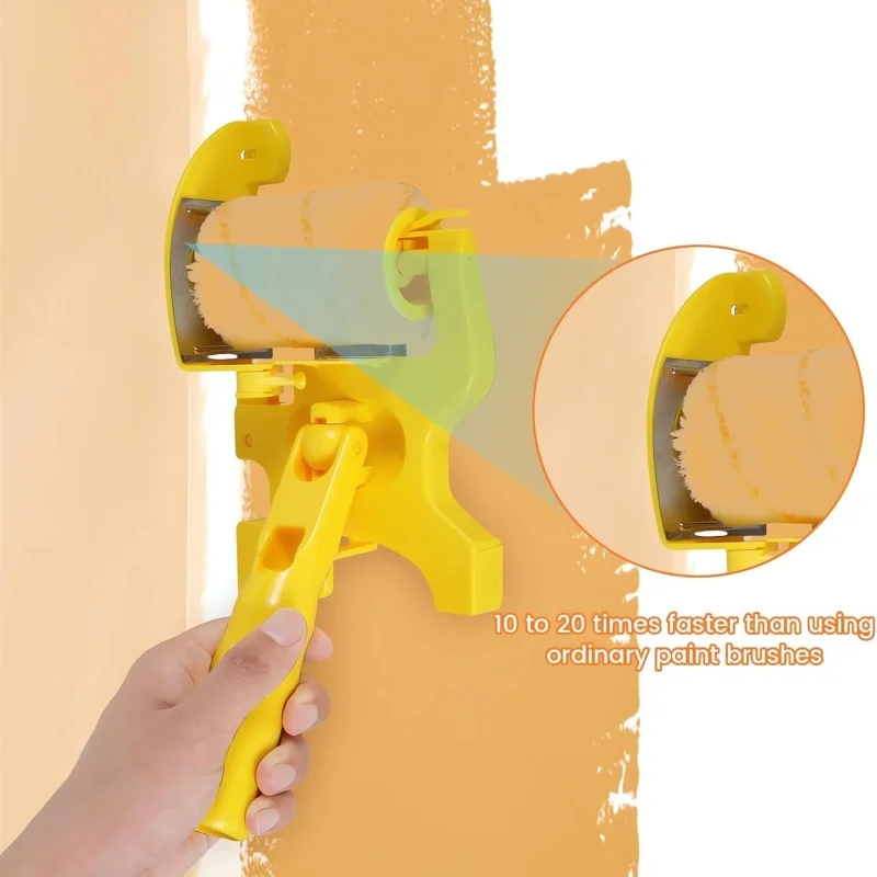 Multi-use Color Separation Paint Roller Paint Edger Roller Brush Hand-Held Paint Edger Tool for Wall Ceilings Home Room Painting