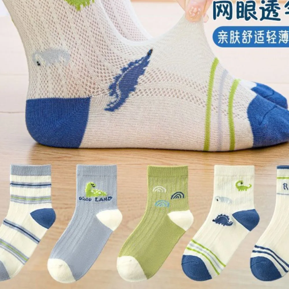 baby socks Summer autumn spring thin mid-tube sock boys cotton mesh socks toddler socks child Breathable babies socks