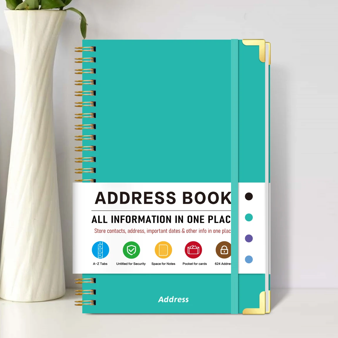 Agenda A5 color verde acqua co - Index Tab Divider recensione e prezzo