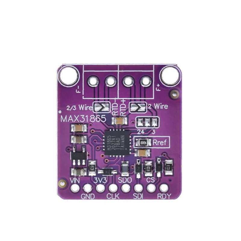 MAX31865 PT100/PT1000 Scheda convertitore da RTD a digitale Modulo amplificatore sensore termocoppia di temperatura 3,3 V/5 V