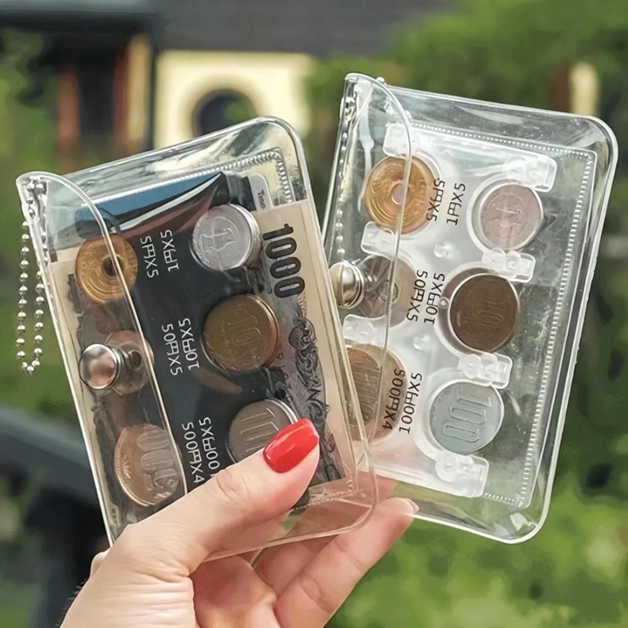 Japanese Yen Coin Clip Pocket Storage Clip Sorting Wallet For Travel Daily Anti-Loss