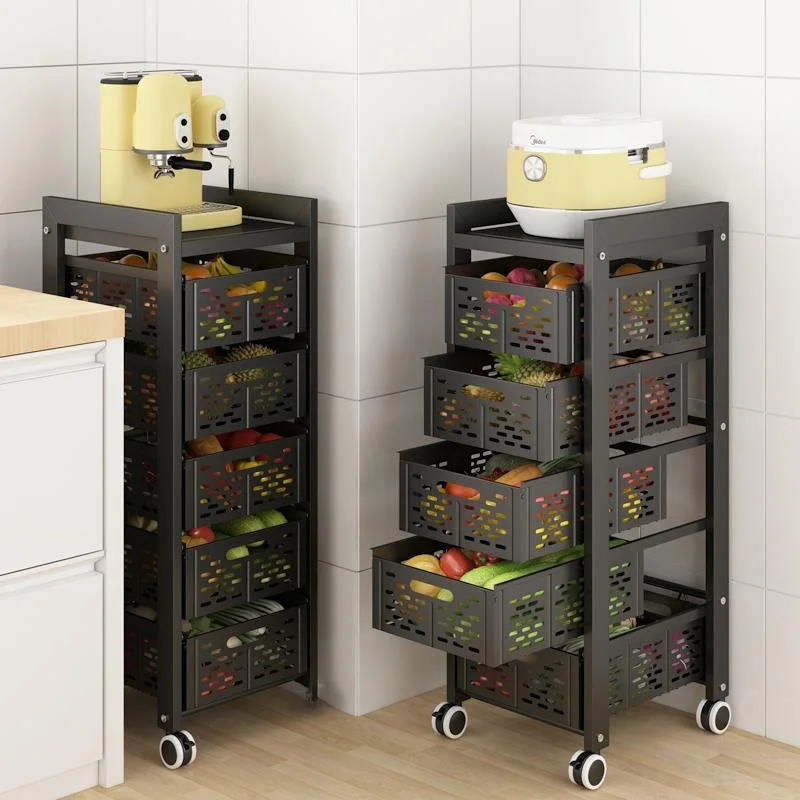 

Kitchen Vegetable Storage Ra Der Sle Multi Layer Fruit Vegetable Basket Floor Standing Home Storage Cabinet Organizer