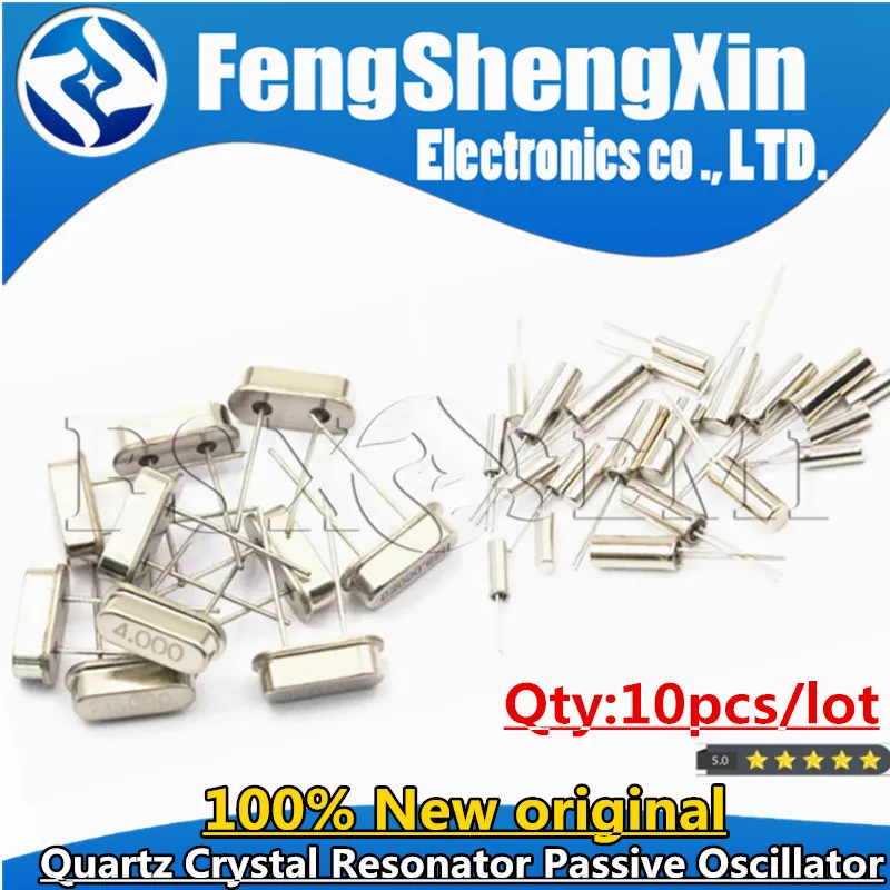 10PCS 4Mhz 6Mhz 8Mhz 12Mhz 16Mhz 20Mhz 24Mhz 32.768K 32.768K Quartz Crystal Resonator Passive Oscillator HC-49S 8.000MHZ 4.000