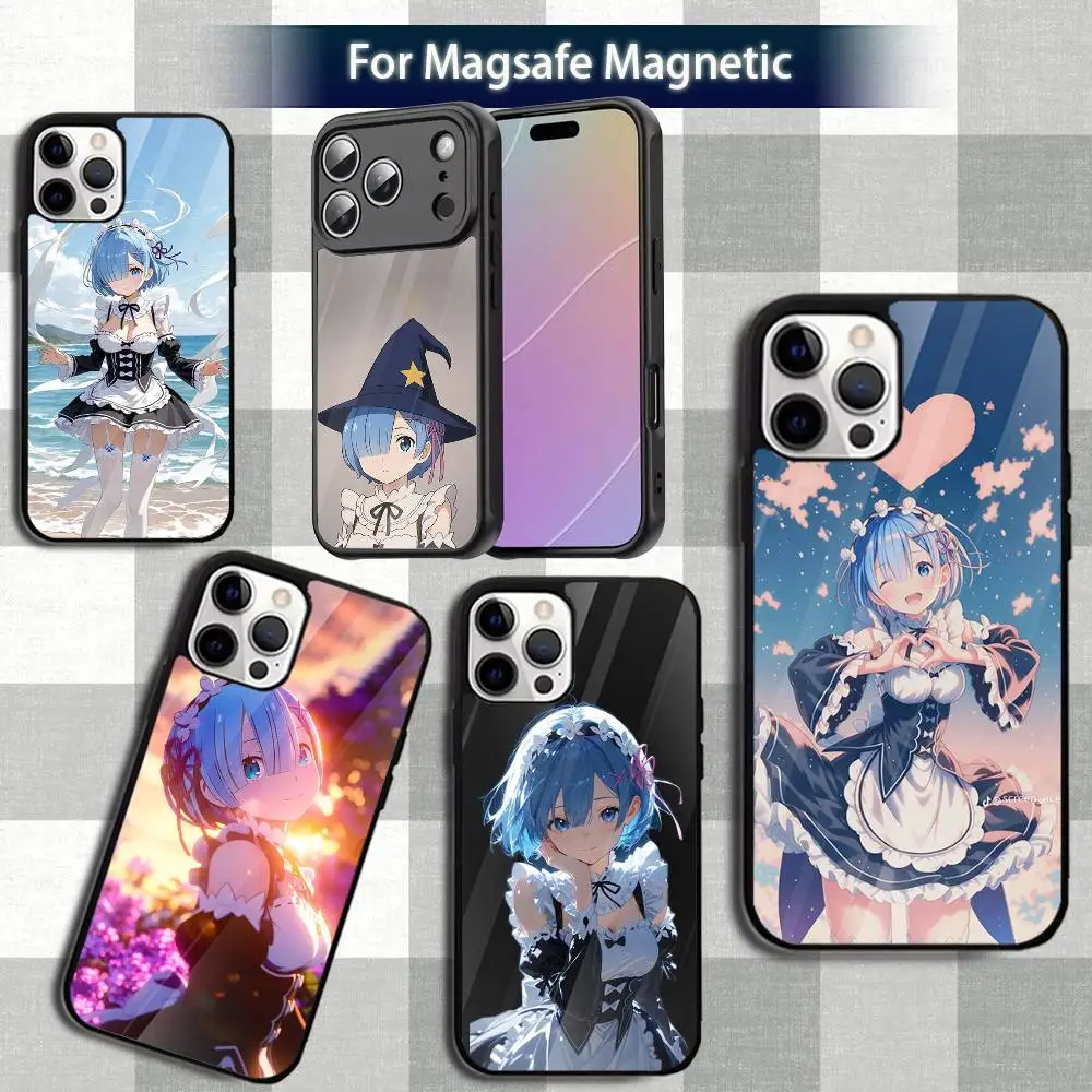 

Anime R-Re ZeroS Rem-S Phone Case For iPhone 13,12,15,17,11,16,14,Pro,Max,Plus,Mini,Magsafe,Magnetic Wireless Charging Case