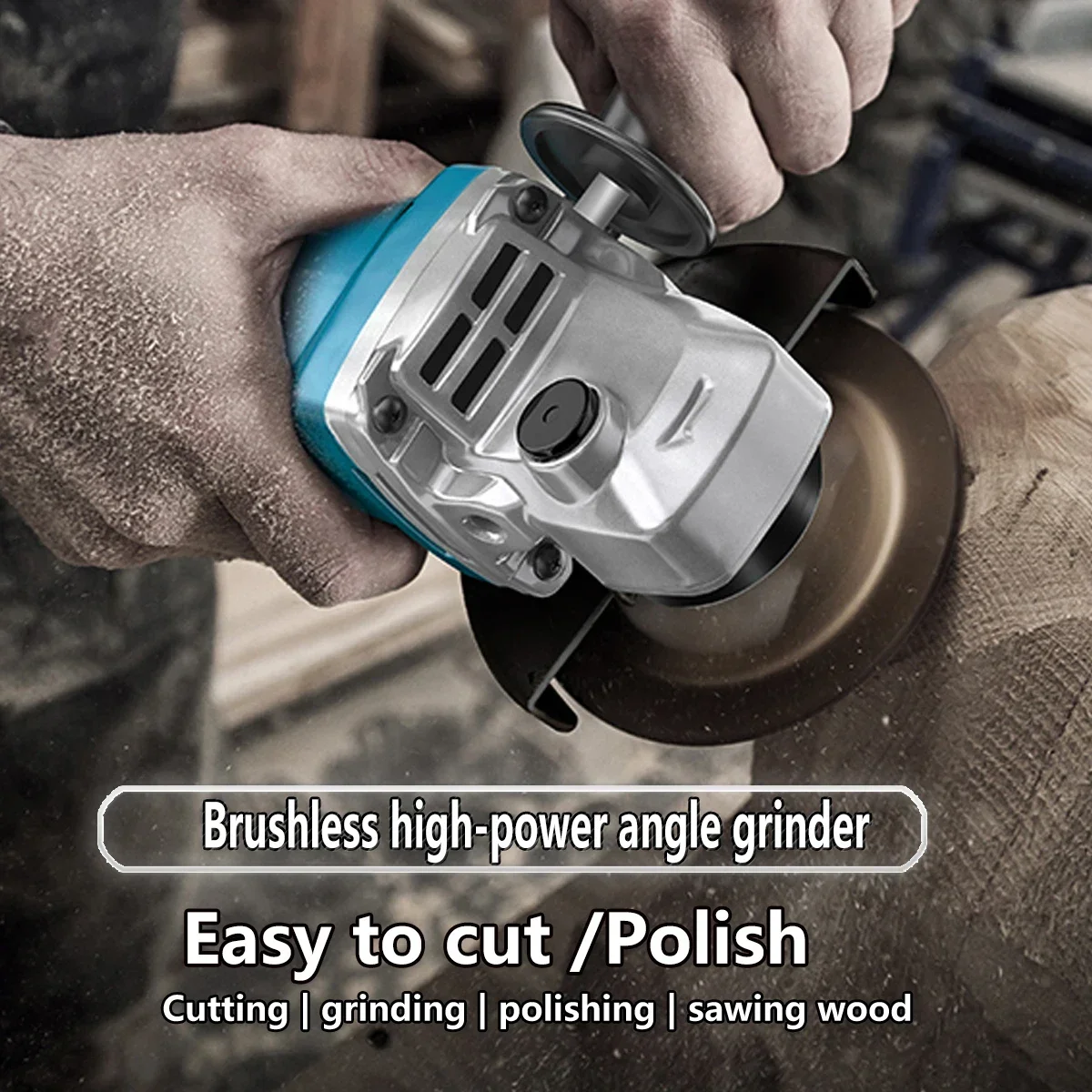 18V 125mm Brushless Impact Angle Grinder Cordless Cutting Machine Polisher Power Tools compatible For Makita Battery