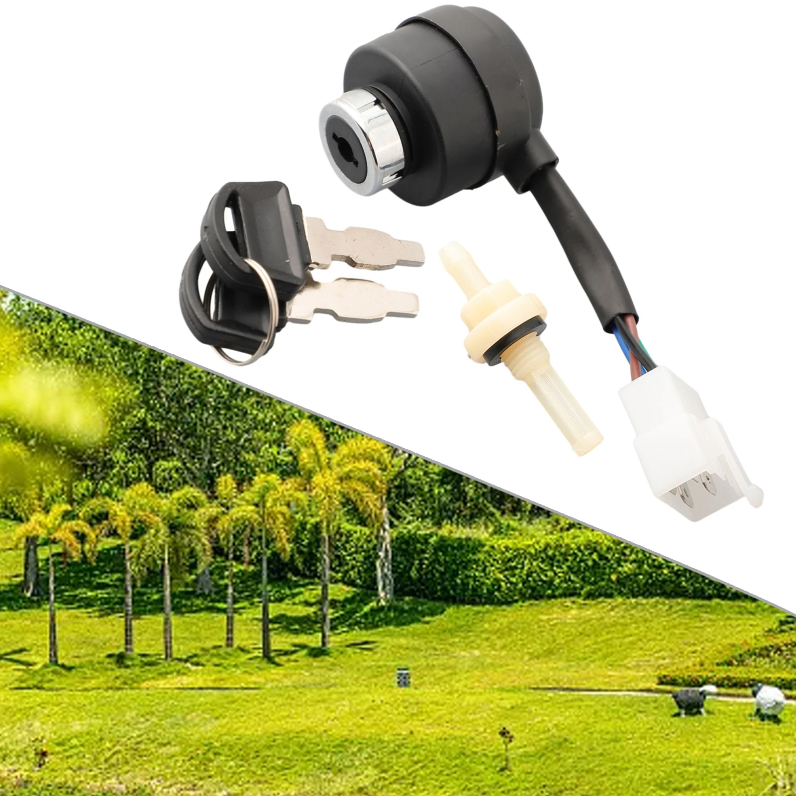 Generator Ignition Key Switch For GX200 GX240 GX270 GX340 GX390 Generator Fuel Joint Ignition Key Switch String Trimmers