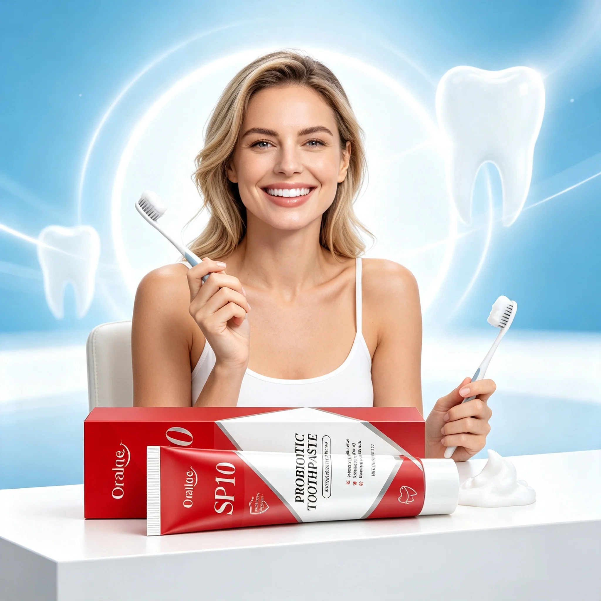 Sp-10 Probiotic Toothpaste Remove Plaque Improve Dental Caries Protect Gum Fresh Breath Oral Hygiene Cleansing Teeth Brightening