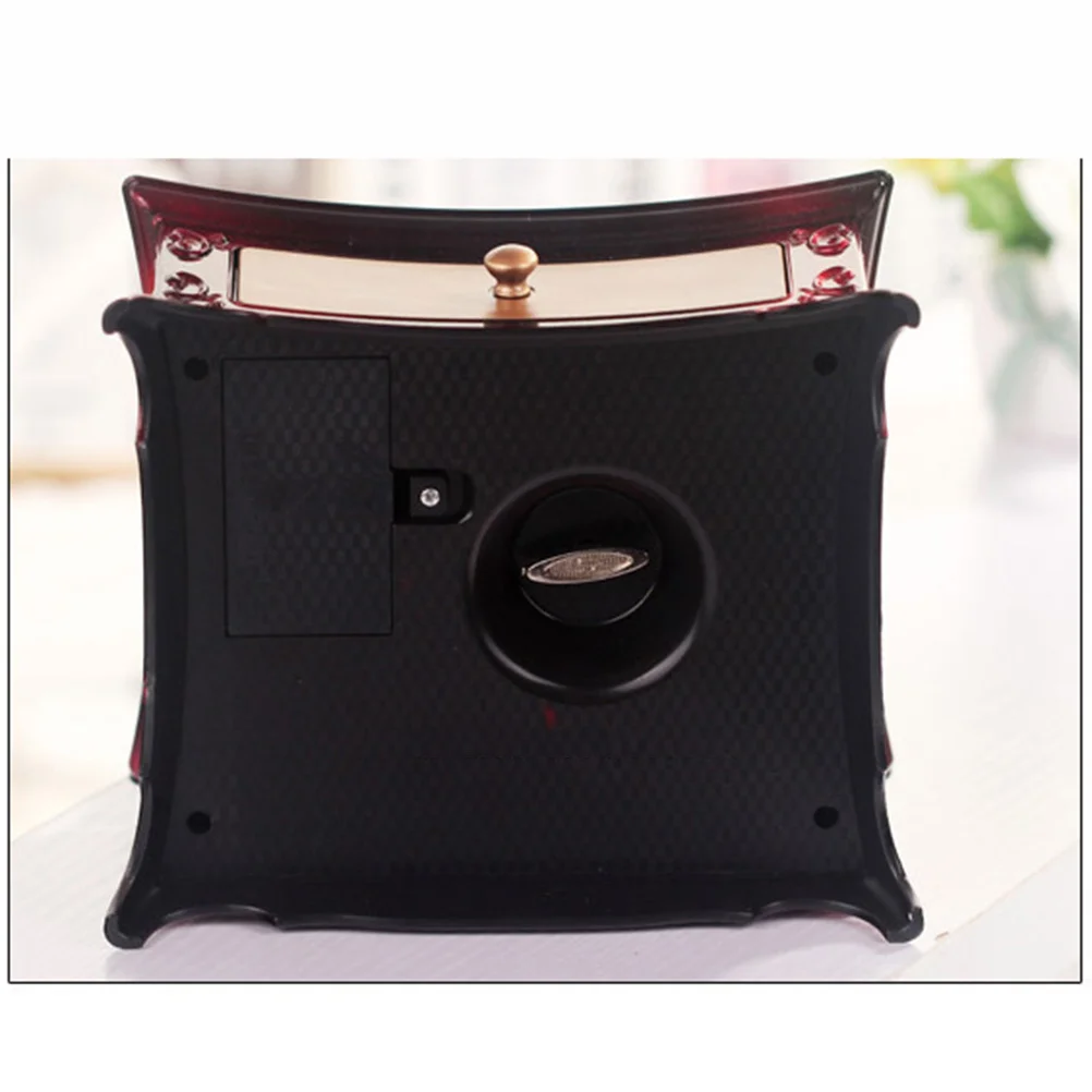 صندوق الموسيقى الأحمر راقصة الباليه صندوق مجوهرات البلاستيك الكلاسيكي مضمد مرآة حقيبة للتخزين للفتيات الصغيرات حلم الزخرفية الأنيقة