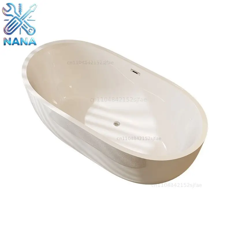 New thermal insulation bathtub acrylic small apartment seamless household adult integrated independent hotel cylinder