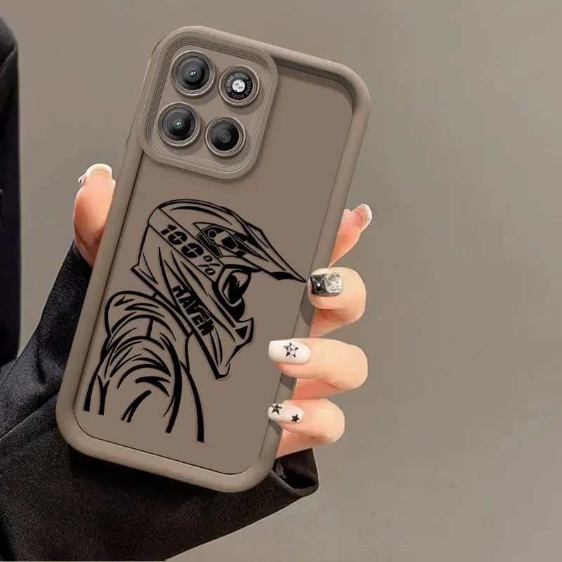 Silicone TPU Case For Motorola Moto G37 G47 G57 Power G67 G77 G87 G17 Protective Cover Shockrpoof Driver Print Pattern Funda