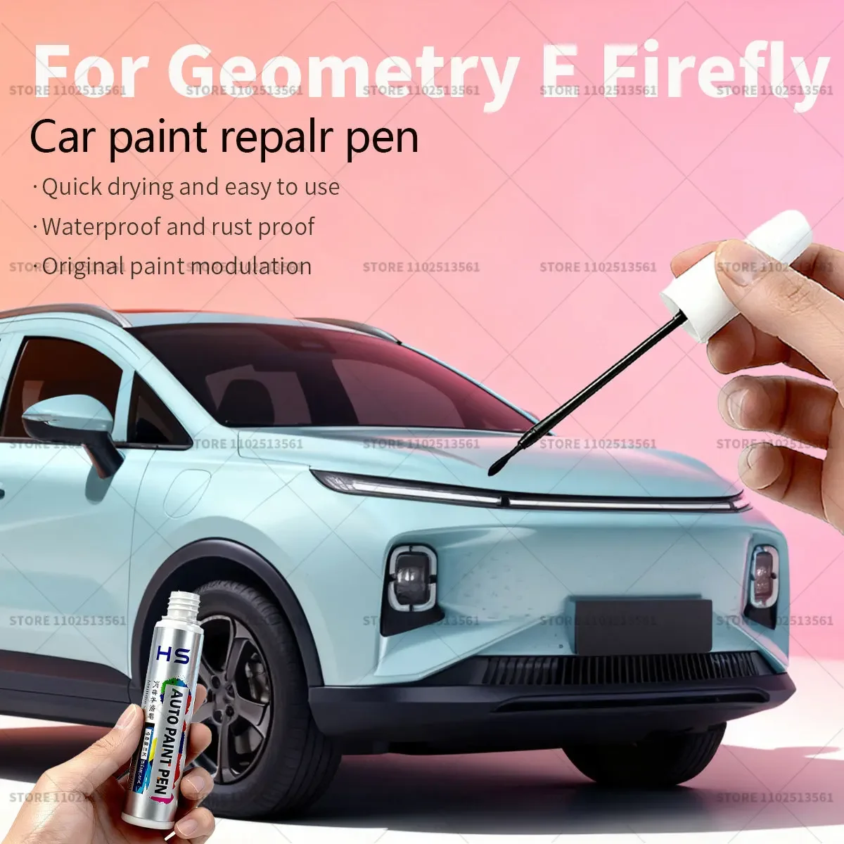 قلم إصلاح طلاء السيارات لجيلي الهندسة E اليراع اللمس حتى مزيل الخدوش لتقوم بها بنفسك اكسسوارات السيارات الأخضر 122 117 الأبيض 120 الأزرق G06