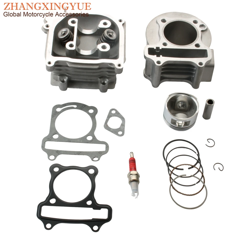 52mm 105cc Big Bore Racing Cylinder Kit & Head Assembly For Peugeot Kisbee 50 V-Clic 50cc 4T