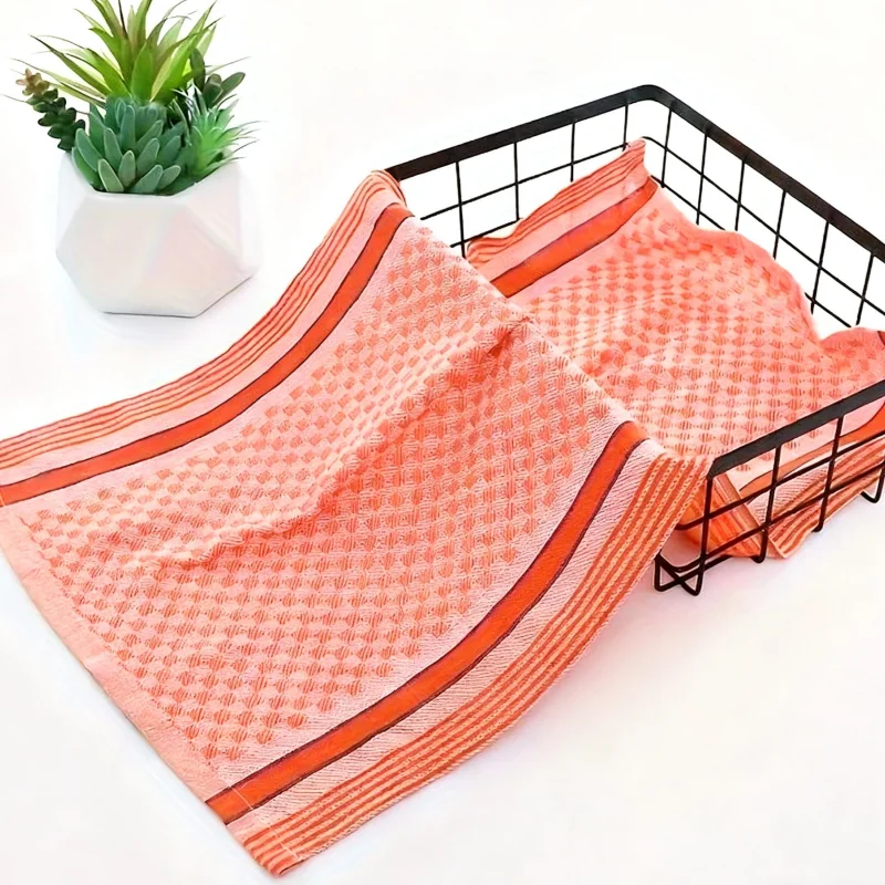 4 عبوات من فوط المطبخ المصنوعة من القطن والبوليستر العادي بألوان عشوائية، وأقمشة ماصة لغسل الأطباق، ومناشف التنظيف المنزلية، ومناشف التنظيف الأساسية للمنزل، وهدايا العطلات #3