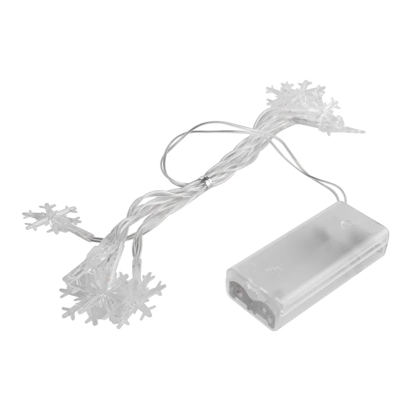 LICE-LED floco de neve luz da corda ao ar livre para o jardim de natal decoração para iluminação do feriado decoração do casamento luz 1.5m 10 lâmpada du