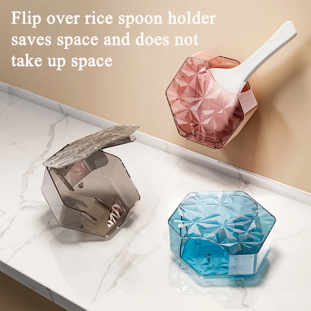 Punch-Free Flip-Top Rices Lepel Box Multifunctionele Bestek Opbergdoos Voor Aanrecht