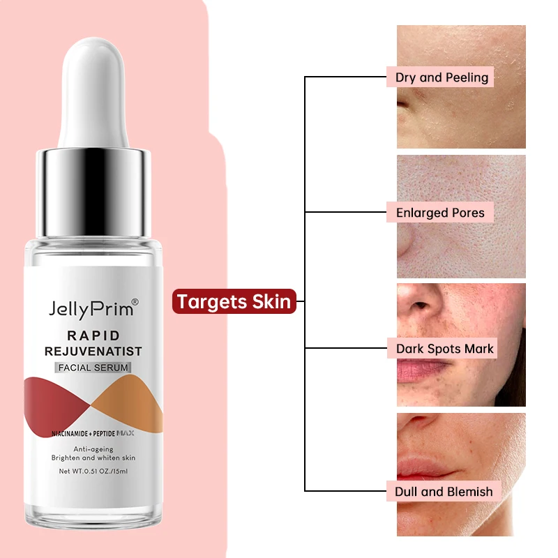 Pore Shrinking Dark Spots Face Serum Whitening For Glowing Niacinamide Hyaluronic Acid Collagen Facial Serum Skin Care Beauty