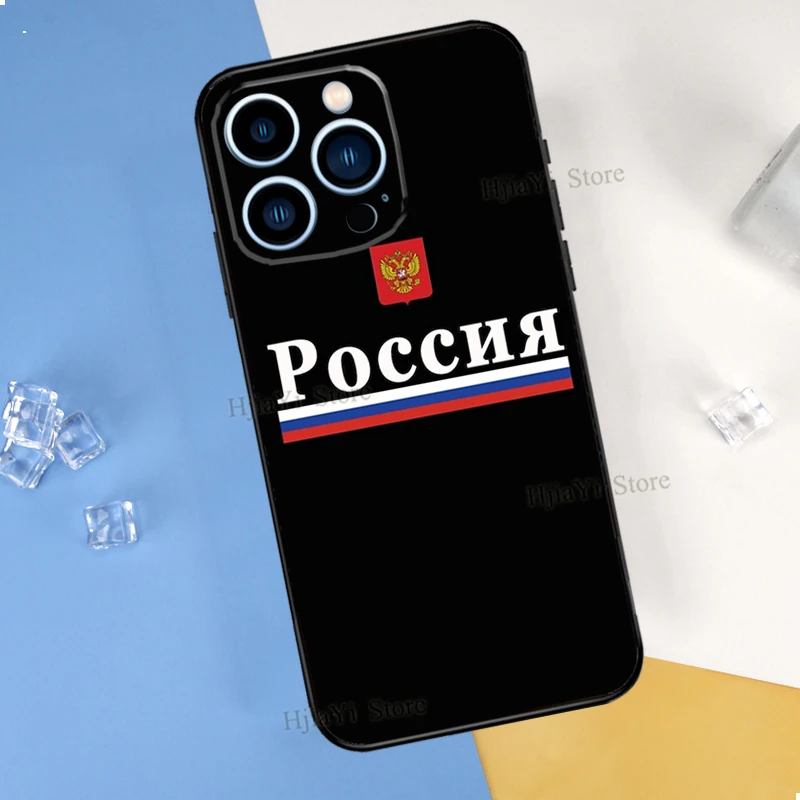 Russia Russian Flags Emblem Phone Case For iPhone 14 13 12 11 Pro Max Mini XS X XR 6 7 8 Plus SE 2020 Soft Cover Case