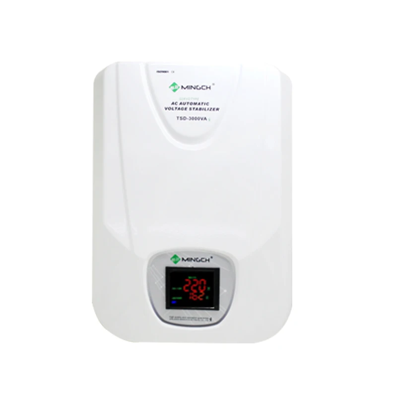 

MINGCH ac 1kva 3kva 5kva 10kva Wall Mounted Relay/Servo Type Air Conditioner power stabilizer 220v voltage regulator