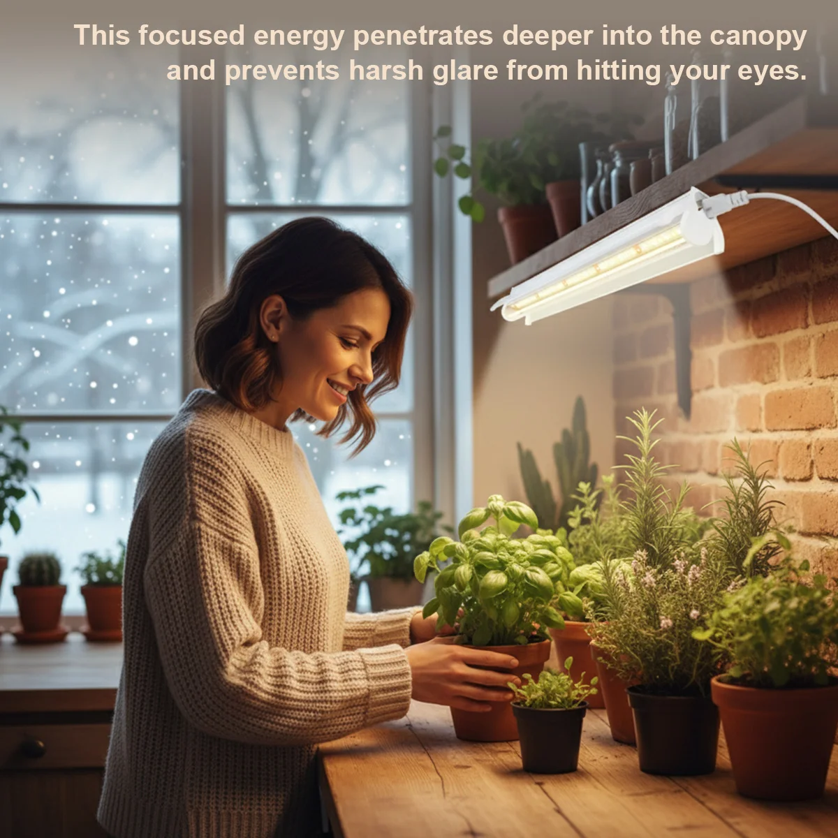 T5 Grow Light High PPFD Full Spectrum Tube Under Shelf Light for Hydroponics Greenhouse Seedlings Indoor Garden Vegetable Flower view 3