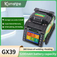 9S Splicing Fiber Optic Fusion Splicer Komshine GX39 with Extra Electrodes and Cleaver FC-20