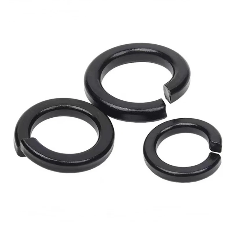 M2 M2.5 M3 M4 M5 M6 M8 M10 M12- M30  Grade 8.8 High Strength Black Carbon Spring Split Lock Washer Elastic Gasket