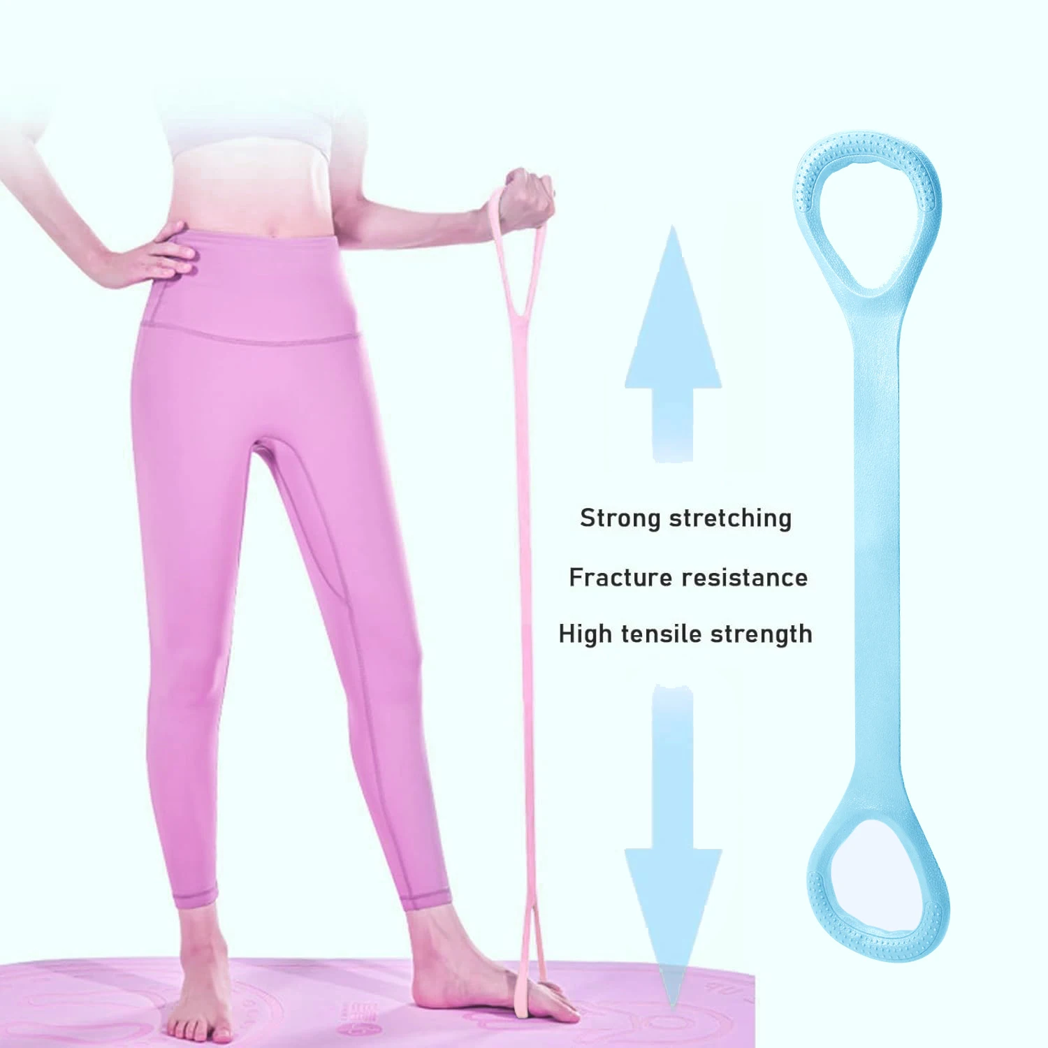 8 Fitness Resistance Band for Workout Arm Back Shoulder Exercise Elastic Training Band for Yoga