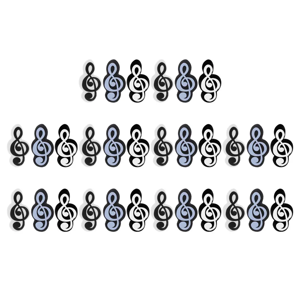

30Pcs Innovative Musical Note Erasers Colorful Small Erasers for Kids School Projects