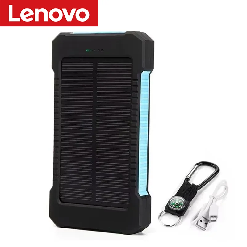 Zonne-energiebank 500000 mAh Powerbank met ultragrote capaciteit Supersnel opladen Draagbare mobiele kracht Zaklamp Externe batterij