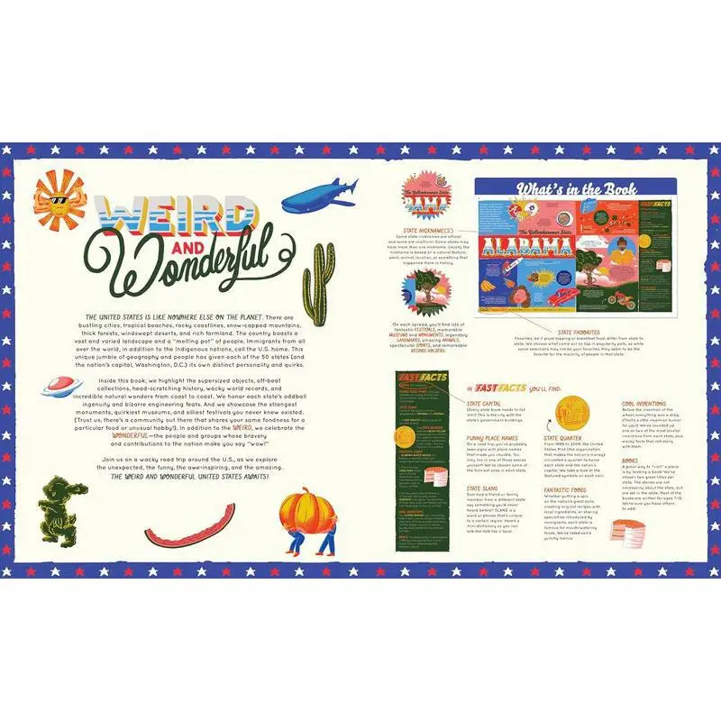 Only In America The Weird And Wonderful 50 States Heather Alexander Alan Berry Rhys Wide Eyed Editions 9780711293212 Book