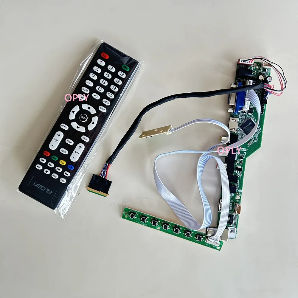 

TV Controller board kit for B140XW02 B140XW03 B140XW03 V0 1366x768 14" HDMI-compatible RF USB AV VGA Audio LED Screen monitor