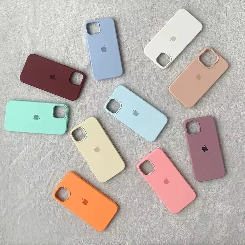 Original Official Silicone Cases For iPhone 16 13 14 15 12 Pro Max Case For Apple iPhone 16Plus 16 14 15 13 12 Pro Case